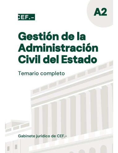 Temario Gestión de la Administración Civil del Estado | Oposiciones