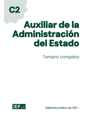 Auxiliar de la Administración del Estado. Temario completo