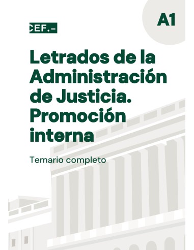 Temario Letrados de la Administración de Justicia. Promoción interna | Oposiciones
