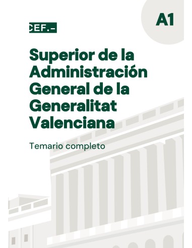 Temario Superior de la Administración General de la Generalitat Valenciana | Oposiciones