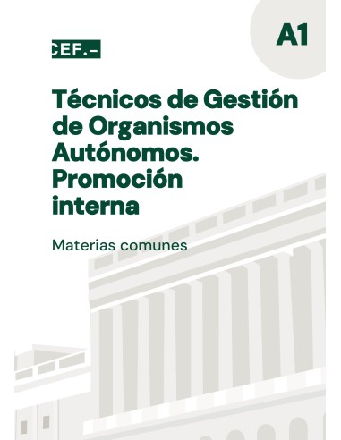 Técnicos de Gestión de Organismos Autónomos. Promoción interna. Materias comunes