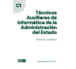 Temario Técnicos Auxiliares de Informática de la Administración del Estado | Oposiciones