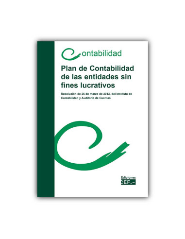 Plan de Contabilidad de las entidades sin fines lucrativos. Resolución de 26 de marzo de 2013, del ICAC