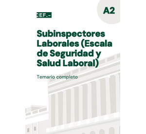 Portada temario digital Subinspectores Laborales Escala de Seguridad y Salud Laboral